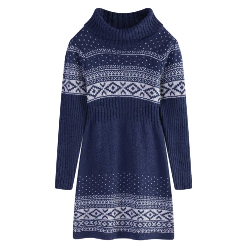 Wholesale  Girls's Pullover Sweaters Cashmere Blend Soft Tops With HIgh Collar