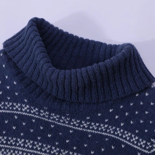 Wholesale  Girls's Pullover Sweaters Cashmere Blend Soft Tops With HIgh Collar