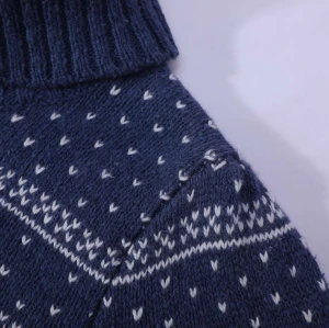 Wholesale  Girls's Pullover Sweaters Cashmere Blend Soft Tops With HIgh Collar