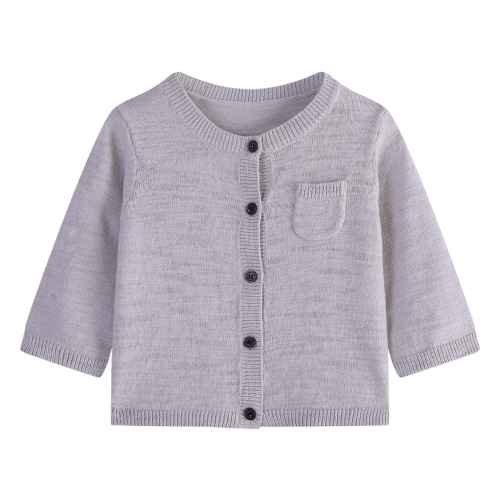 Wholesale Toddler Baby Open Front Knit Cardigan Coat Long Sleeve Knitted Sweater Jacket Kids Fall Winter Outfits