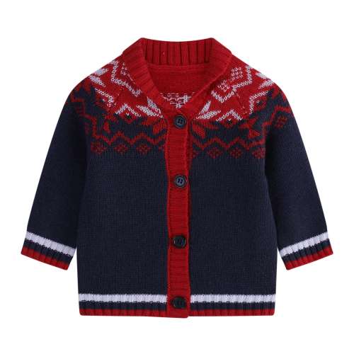 Wholesale Toddler Unisex Baby Button Coat Cardigan Sweater China Factory