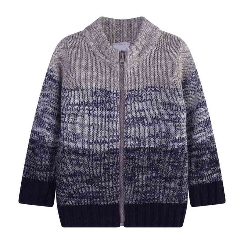 Wholesale Boy Cardigan Jacket With Full Zipper Knit Sweater From Chinese Manufacturer