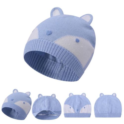 Wholesale Newborn Cashmere Beanie With Fox Pattern China Supplier