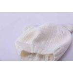 OEM Wholesale Newborn Wool Cashmere Beanie In White Color With Ear From Chinese Supplier