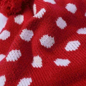 Wholesale Wool Cashmere Beanie With Pom Pom And Jacquard For Girl From Chinese Manufacturer
