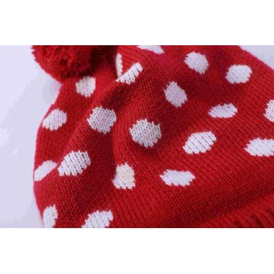 Wholesale Wool Cashmere Beanie With Pom Pom And Jacquard For Girl From Chinese Manufacturer