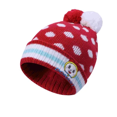 Wholesale Wool Cashmere Beanie With Pom Pom And Jacquard For Girl From Chinese Manufacturer