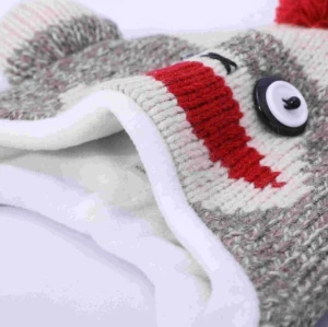 Wholesale Baby Boy Cashmere Beanie With Pom For Kids China Vendor