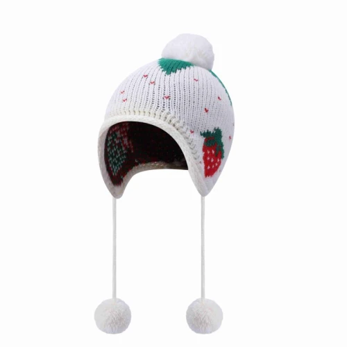 Wool Cashmere Girl Beanie With Pom China Manufacturer