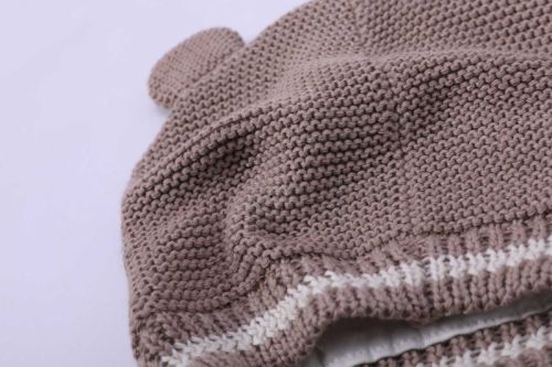 Camiz.kids Cappello lavorato a maglia con fodera in lana invernale per bambini con motivo a orso Produttore cinese