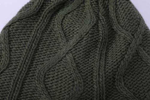 Wholesale Boy Grey Cashmere Beanie With Colorful Pom