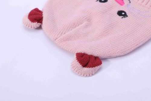 Camiz.kids all'ingrosso cappelli personalizzati per bambini lavorati a maglia, cappello per orecchie per bambini in lana calda