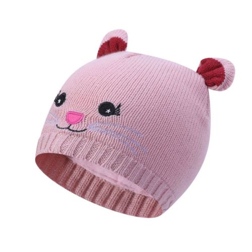 Camiz.kids all'ingrosso cappelli personalizzati per bambini lavorati a maglia, cappello per orecchie per bambini in lana calda