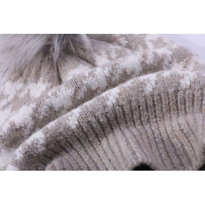 Wholesale Wool Cashmere Girl Beanie With Pom China Vendor