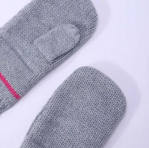 Wholesale Camiz.kids Girls's mitten Cashmere Blend Soft Gloves With Jacquard