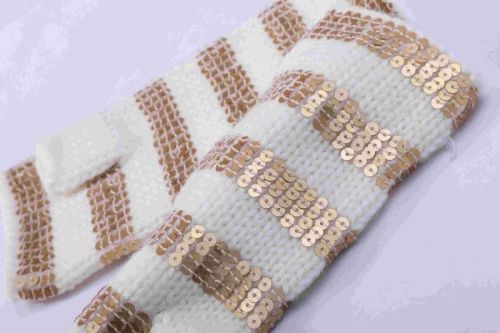 Camiz.kids Wholesale Wool Long Mittan With Beading China Manufacturer