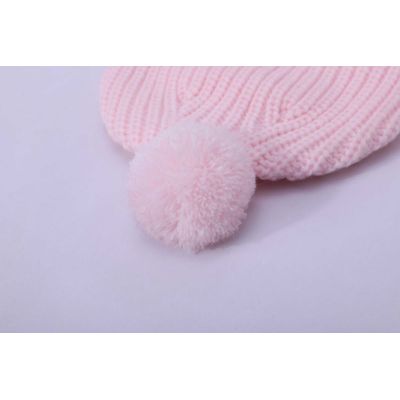 Wholesale girl cashmere beanie with pom  China supplier