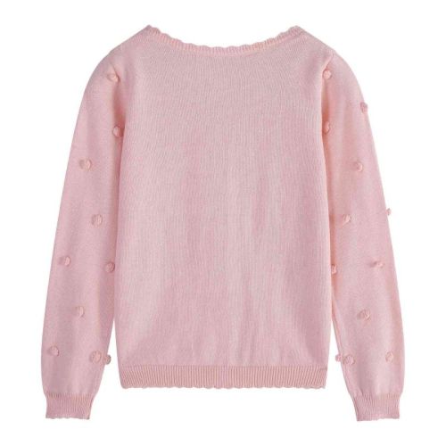 Wholesale  Kids Girls's Cardigan Sweater Wool Soft Top With Emb From Chinese Manufacturer
