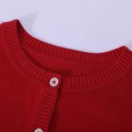 Wholesale  Camiz.kids girls's Cotton Cardigan Sweater Baby Long Sleeve Round Neck Knit