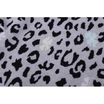 Wholesale Camiz.kids Girls's Cashmere Blend Knited Dress With Leopard Pattern From Chinese Supplier