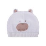 Venta al por mayor Camiz.kids Newborn Ivory Fuzzy Bear Knit Hat de China