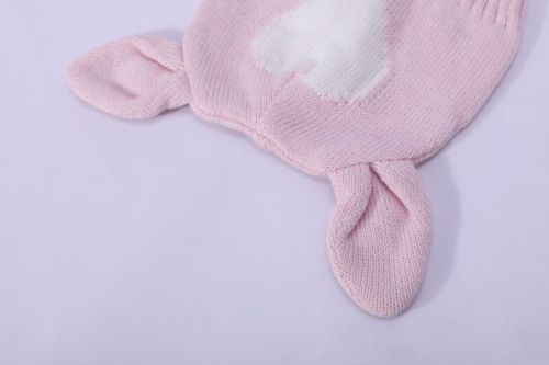 Wholesale Camiz.kids Newborn Cap Cashmere Blend Soft Tops With Cute Ears