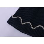 Wholesale Girl Cashmere Beanie With Stripe Pattern Pom China Supplier