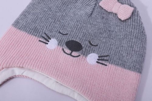 Wholesale Camiz.kids Wool Beanie With Cat Pattern China Supplier