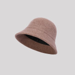 Wholesale Kids Girl Wool Cashmere Shape Cap Bucket Hat In Small MOQ For Winter
