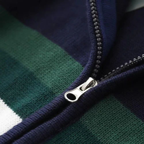 Contrast Color Stripe Jacket With High Quality High Twist Cotton For Boy By Chinese Factory
