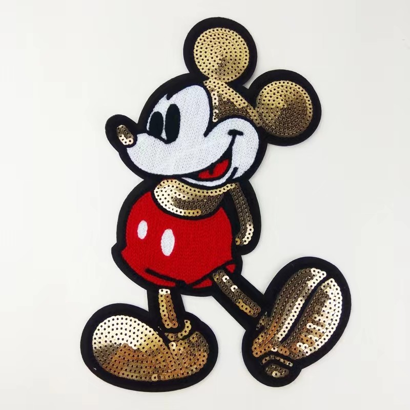 Wholesale Custom Personalized Kid's sweater Sequin Embroidery Micky Mouse Pattern From Chinese Factory
