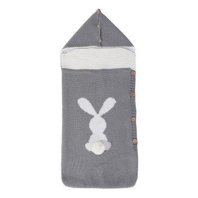 Wholesale Baby Cotton Cashmere Cute Rabbit Swaddle blanket Made in China