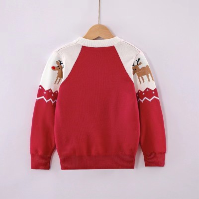 Wholesale Kids Cashmere Round Neck Christmas Jumper Chinese Factory