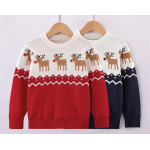 Wholesale Kids Cashmere Round Neck Christmas Jumper Chinese Factory