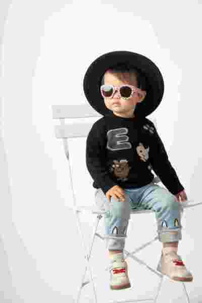Wholesale Kids Cashmere words intarsia Jumper Chinese Manufacturer