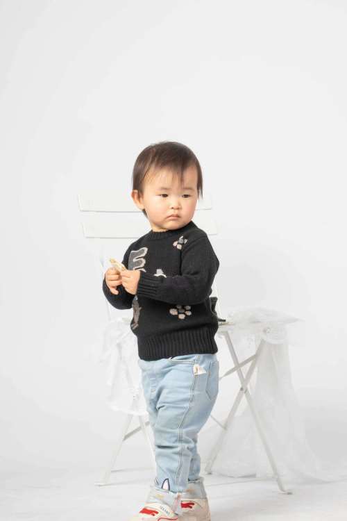Wholesale Kids Cashmere words intarsia Jumper Chinese Manufacturer