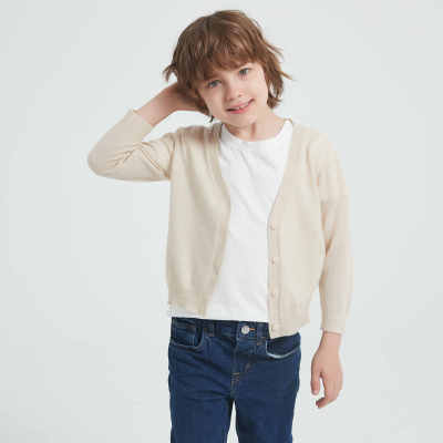 Wholesale Boys' 90%Cashmere 10%silk Cardigan Sweater From China