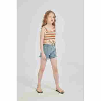 Custom Girls's Crochet Effect With High Quality BCI Cotton/Cashmere Sweater By Chinese Factory