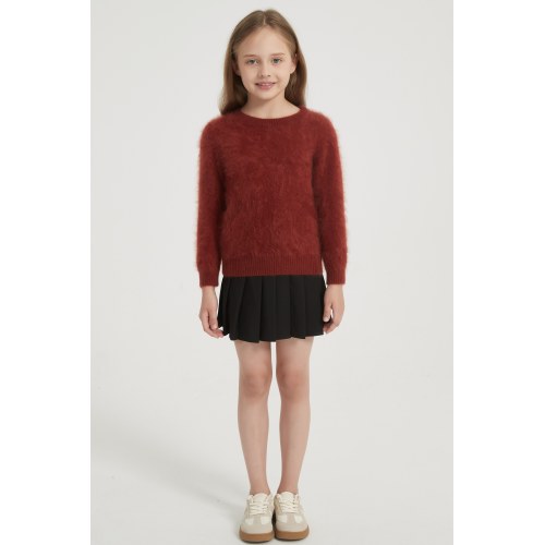 Wholesale 100%Kid's Brushed Cashmere Pullover from China