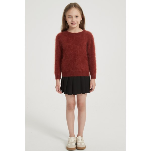 Wholesale 100%Kid's Brushed Cashmere Pullover from China