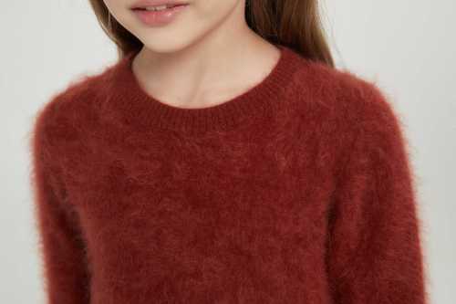 Wholesale 100%Kid's Brushed Cashmere Pullover from China