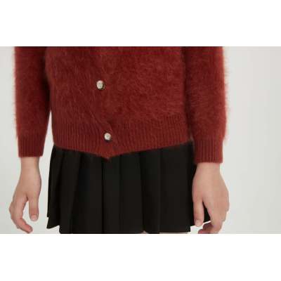 Wholesale 100%Kid's Brushed Cashmere Cardigan from Chineses Supplier