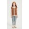 New Design Brown Embroiderd Patchwork Cashmere Down Jacket  from China