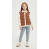 New Design Brown Embroiderd Patchwork Cashmere Down Jacket  from China