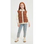 New Design Brown Embroiderd Patchwork Cashmere Down Jacket  from China