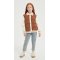 New Design Brown Embroiderd Patchwork Cashmere Down Jacket  from China