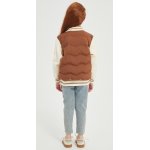 New Design Brown Embroiderd Patchwork Cashmere Down Jacket  from China