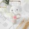 95/5 cotton/cashmere knitted audible baby rattle in elephant
