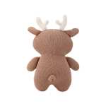 Custom Knitted Deer Musical Baby Soother Plush Toy, Light‑Up Infant Sleep Comforter,private label baby toy