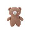 Custom Knitted Bear Musical Baby Soother Plush Toy, Light‑Up Infant Sleep Comforter,private label baby toy